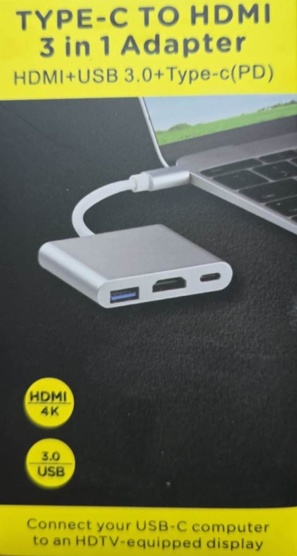 02 Type-C to HDMI 3 in 1 adapter USB-C to HDMI 3-in-1 adapter